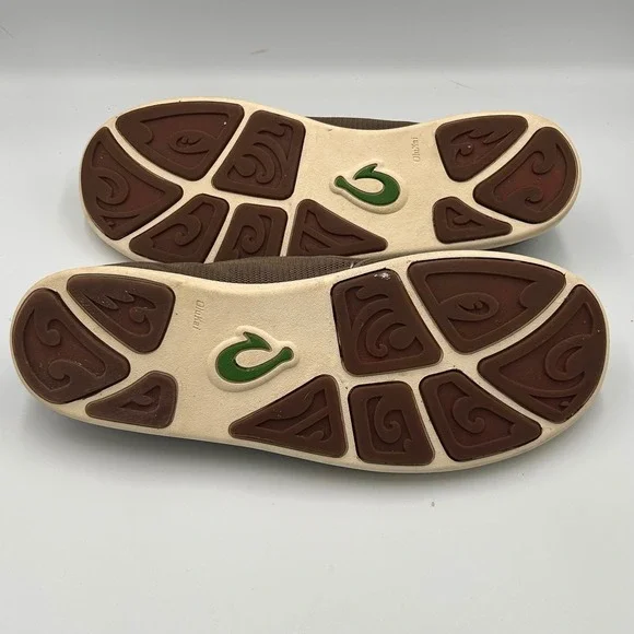 OluKai Nohea Mesh Mens Slip On Shoes Brown Dark Wood 10188-13AP Size 14 - Picture 7 of 8